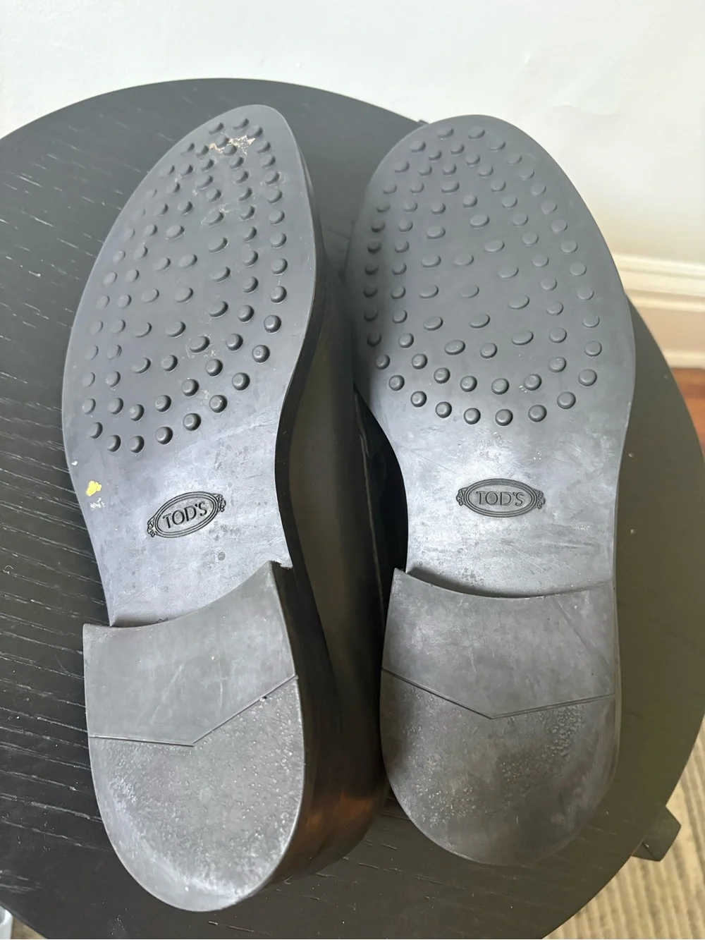 Tod's Black Leather Bit Slip-On Loafers
